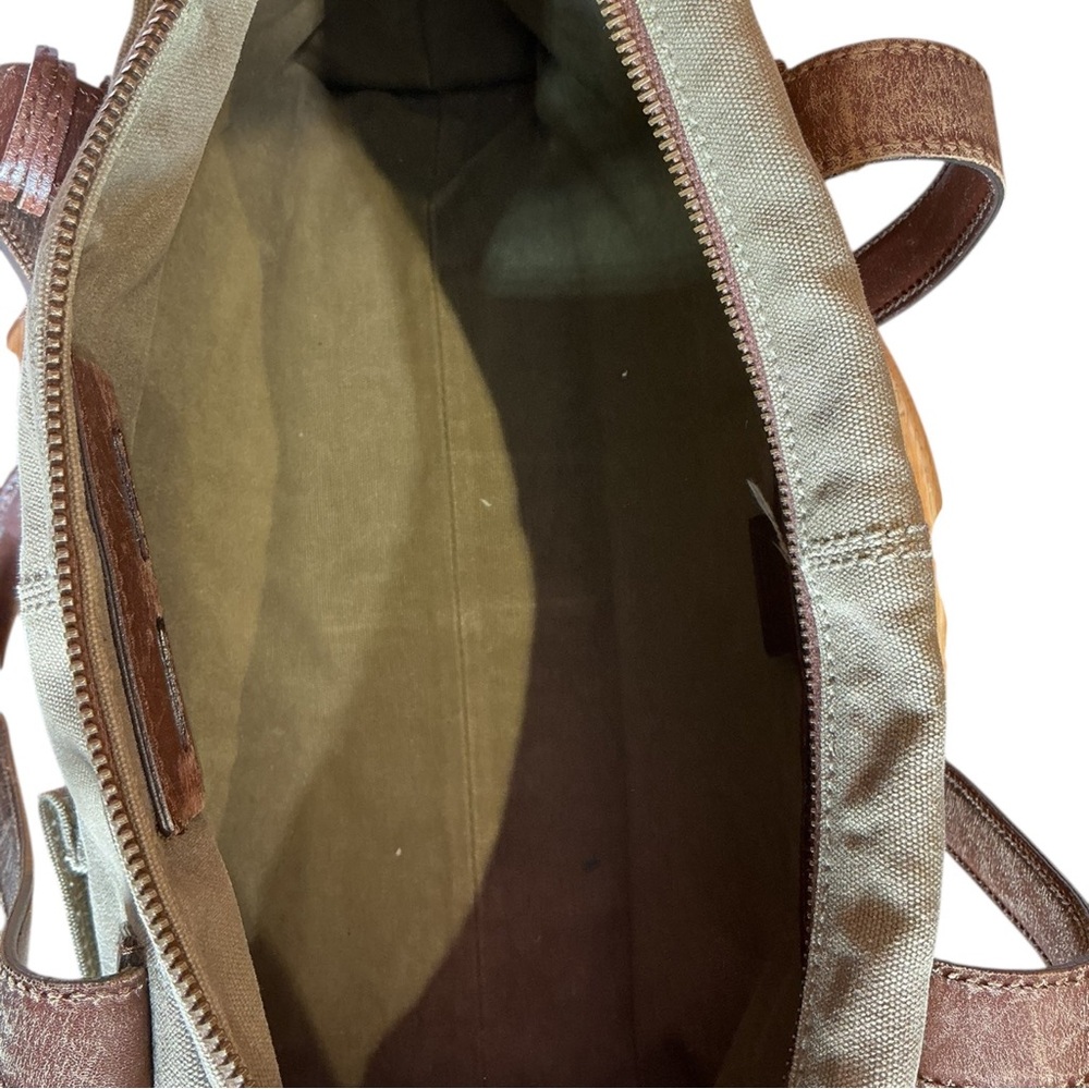Vintage Y2K Gucci Tom Ford Canvas Cargo Shoulder Leather Utility Bag - Picture 7 of 10